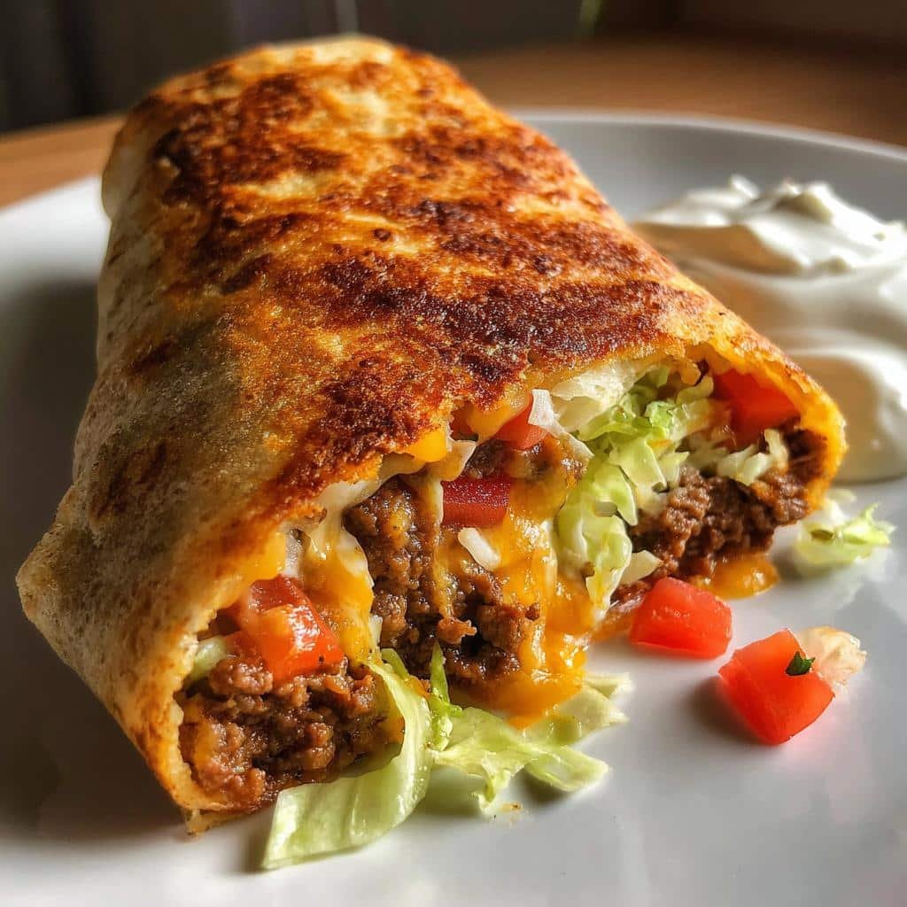 Air Fryer Taco Seasoned Beef Wraps - detail 1