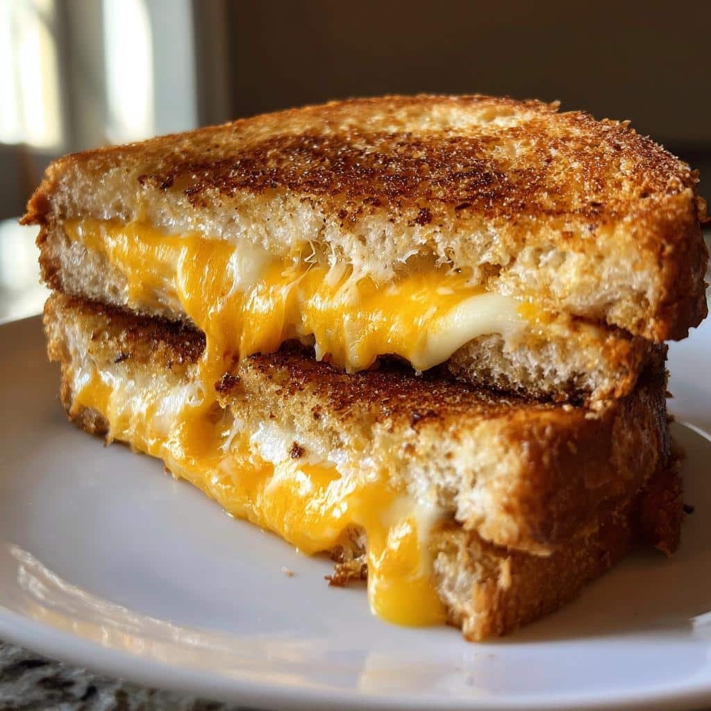 Air Fryer Three-Cheese Blend Melt