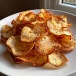 Air Fryer Turnip Chips (White & Golden)