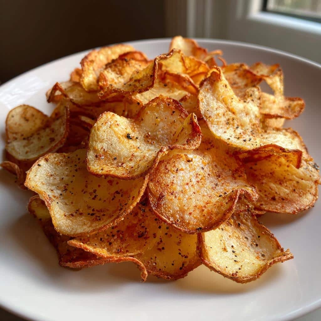 Air Fryer Turnip Chips (White & Golden)