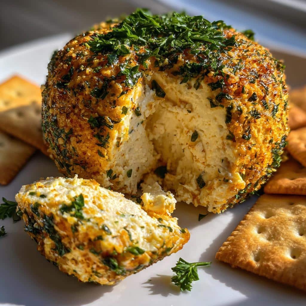 Air Fryer Vegan Cheese Ball (Cashew)