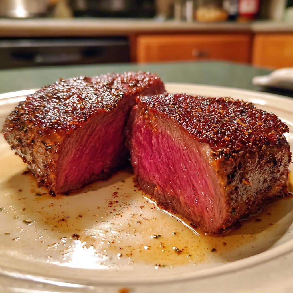 Air Fryer Venison Steaks - detail 1