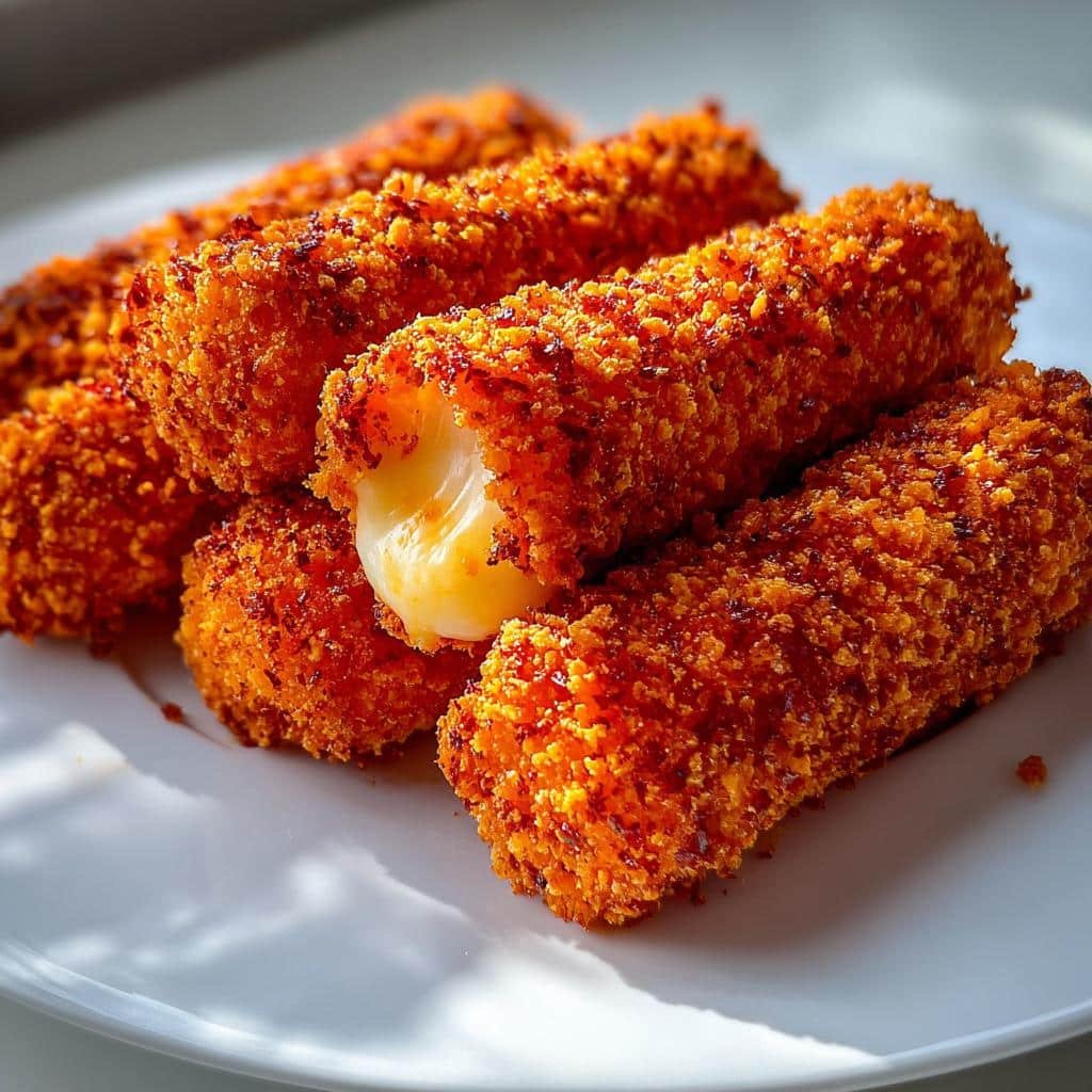 Air Fryer Viral Hot Cheetos Mozzarella Sticks - detail 1