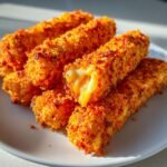 Air Fryer Viral Hot Cheetos Mozzarella Sticks