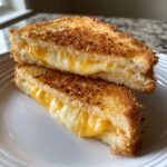 Air Fryer White Bread Crispy Grilled Cheese