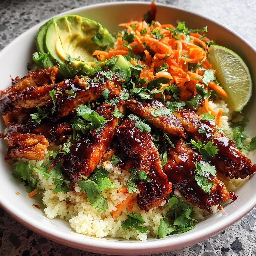 Air Fryer Whole 30 BBQ Chicken Bowl