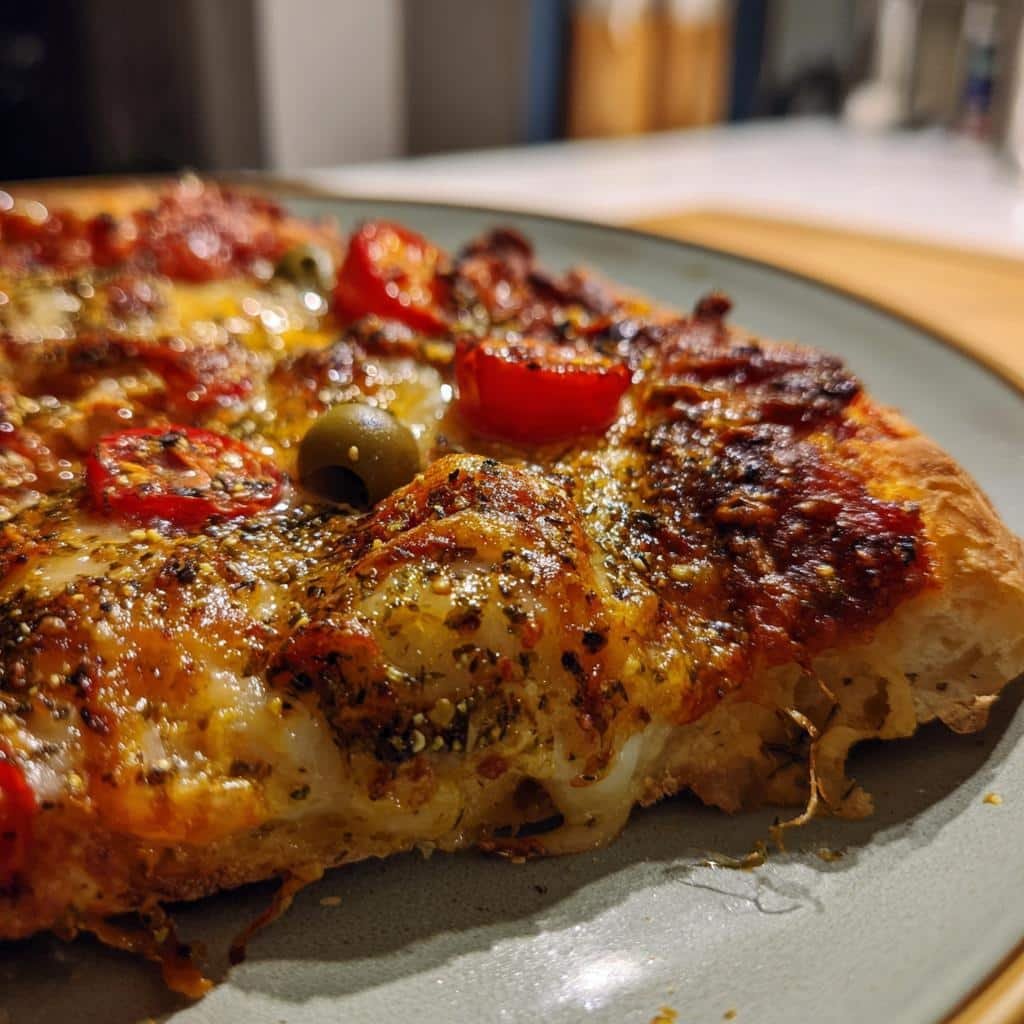 Air Fryer Za'atar Spiced Pizza