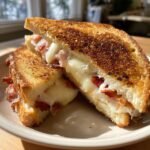 Air Fryer quick Smoked Gouda Bacon Sandwich