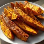 Air FryerCrispy Sweet Potato Wedges with Cayenne