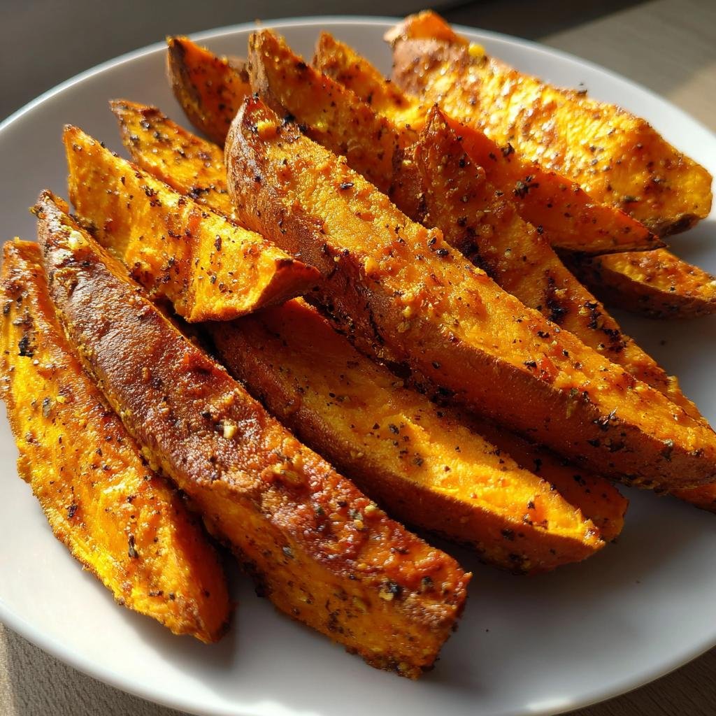 Air FryerCrispy Sweet Potato Wedges with Cayenne