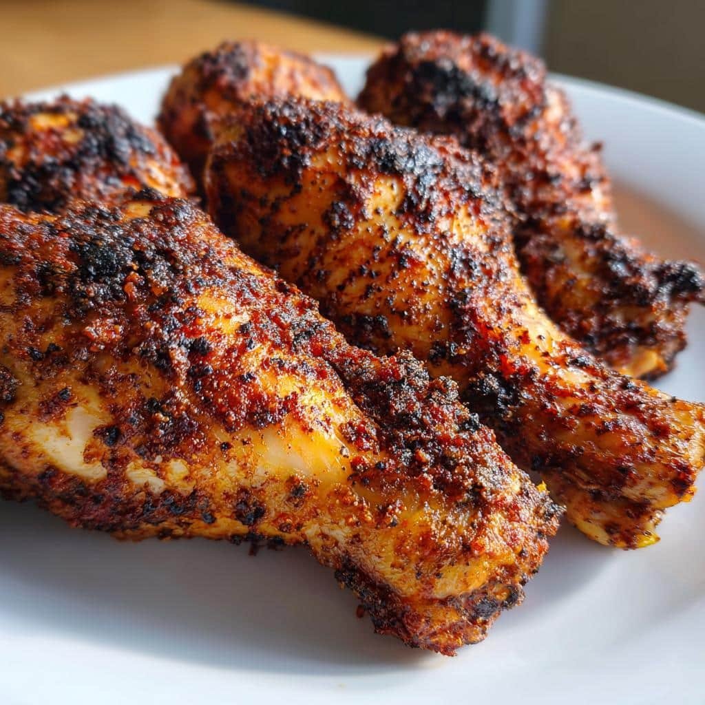 Juicy Cajun Air Fryer Drumsticks for Christmas Dinner in 20 Minutes 4 CHRISTMAS DINNER Cajun Air Fryer Drumsticks Blackened Spice - detail 1