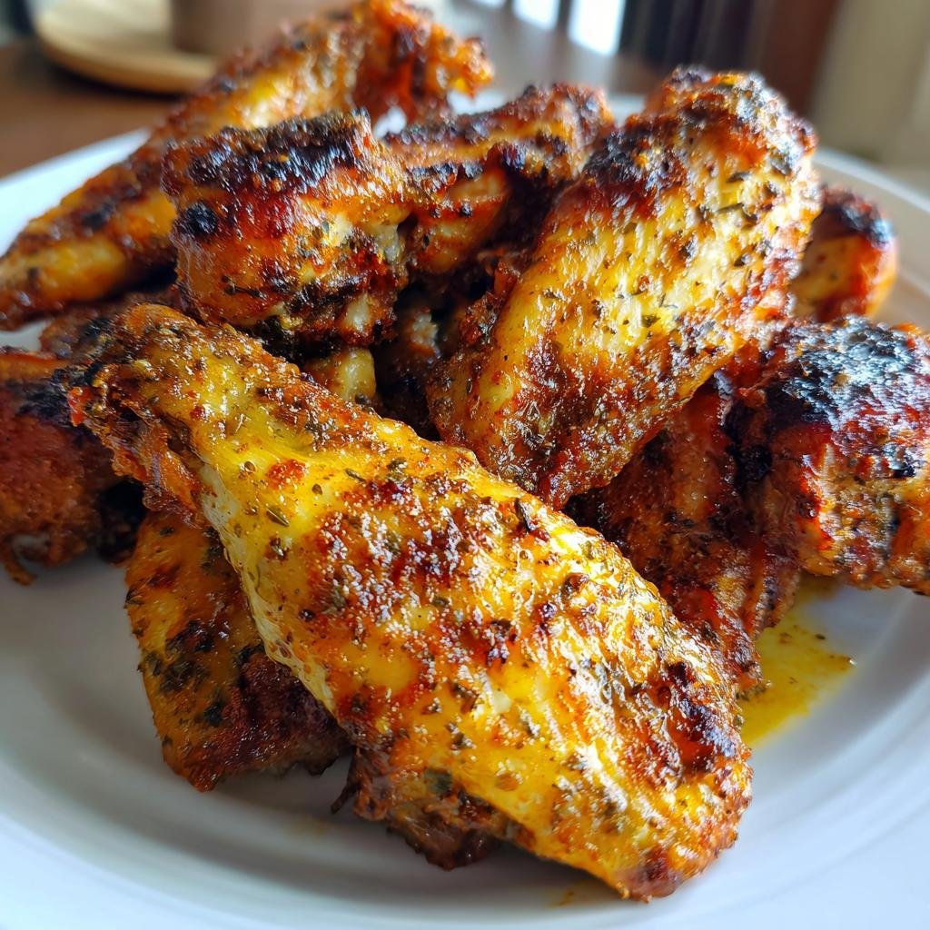 Caribbean Jerk Air Fryer Wings