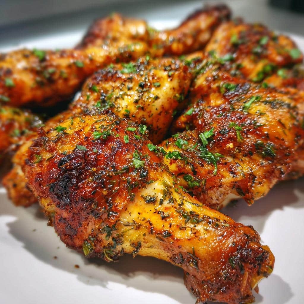 Christmas Italian Tomato Basil Air Fryer Drumsticks