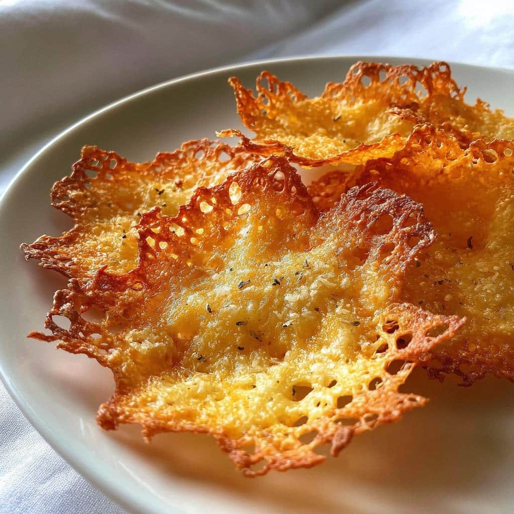 Christmas air fryer Asiago Cheese Crisps