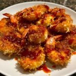 Christmas air fryer Buffalo Shrimp