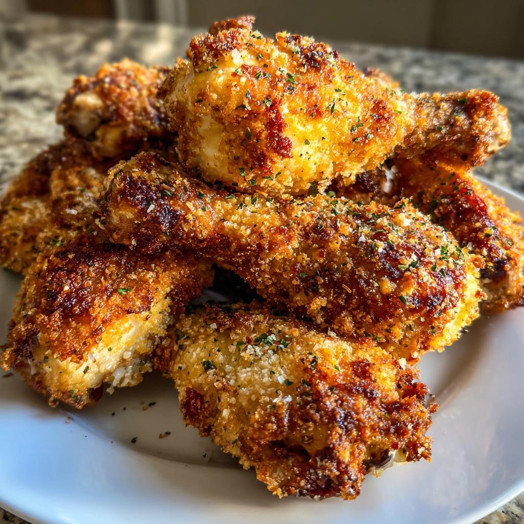 25-Minute Garlic Parmesan Air Fryer Drumsticks - Irresistible Crispy Goodness 4 Homemade Garlic Parmesan Air Fryer Drumsticks - detail 1