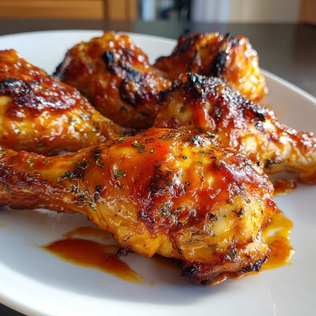 Juicy Peach BBQ Air Fryer Drumsticks in 30 Minutes 4 Homemade Peach BBQ Air Fryer Drumsticks - detail 1