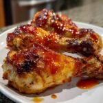 Homemade Peach BBQ Air Fryer Drumsticks