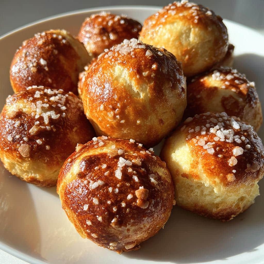 Pretzel bites from canned biscuits (air fryer) - detail 1
