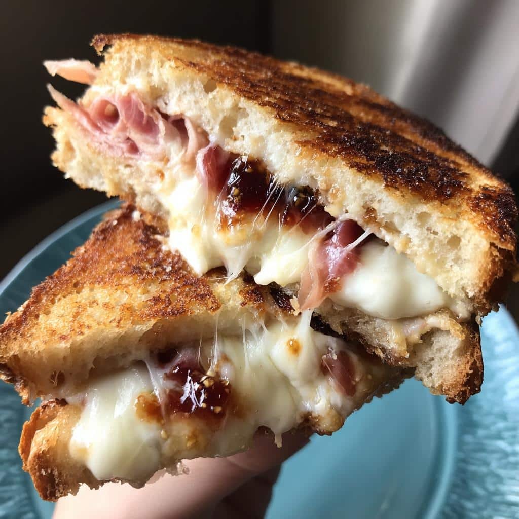 Irresistible 5-Minute Prosciutto Fig Air Fryer Grilled Cheese 4 Prosciutto Fig Air Fryer Grilled Cheese - detail 1