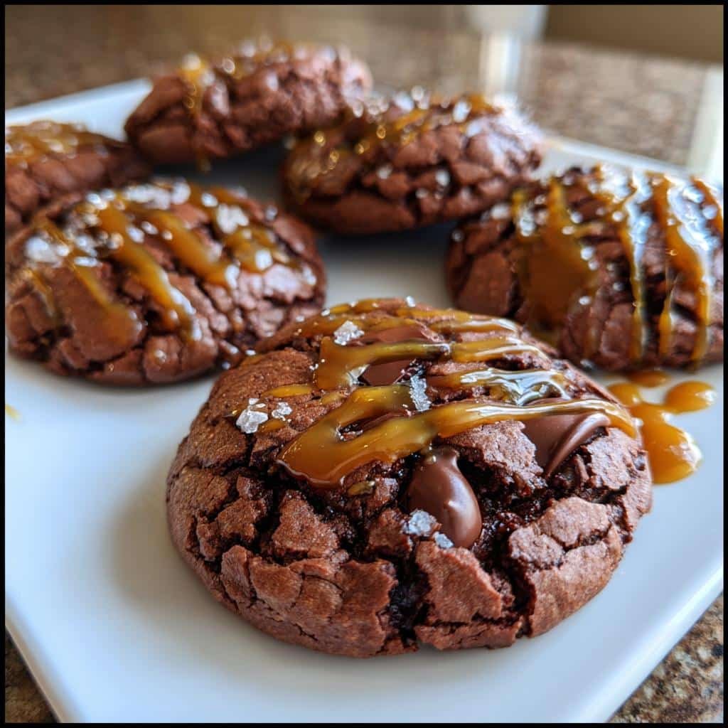Irresistible Salted Caramel Brownie Cookies in 20 Minutes 4 Salted Caramel Brownie Cookies (Air Fryer) - detail 1