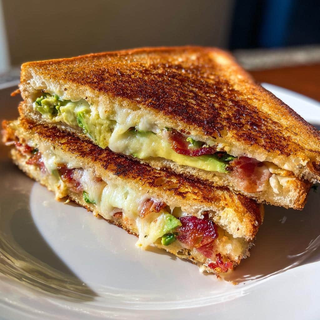 air fryer Bacon Avocado Cheese Sandwich - detail 1