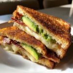 air fryer Bacon Avocado Cheese Sandwich