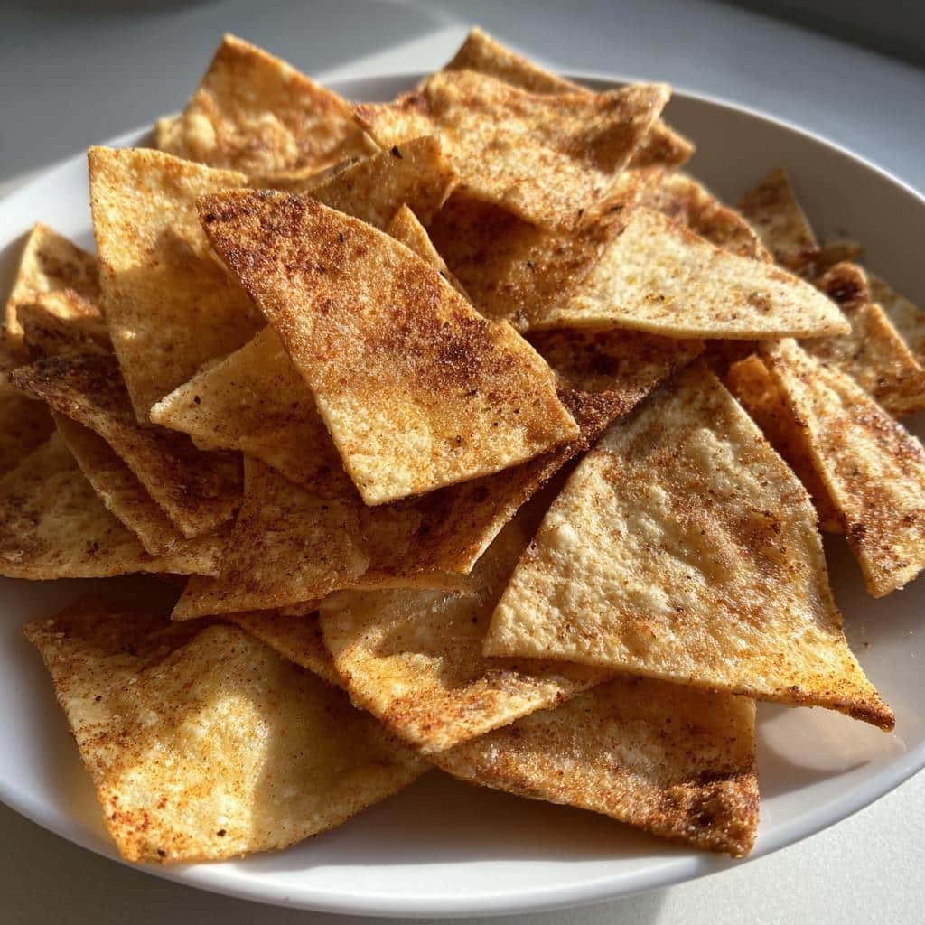 air fryer Chili Lime Tortilla Chips