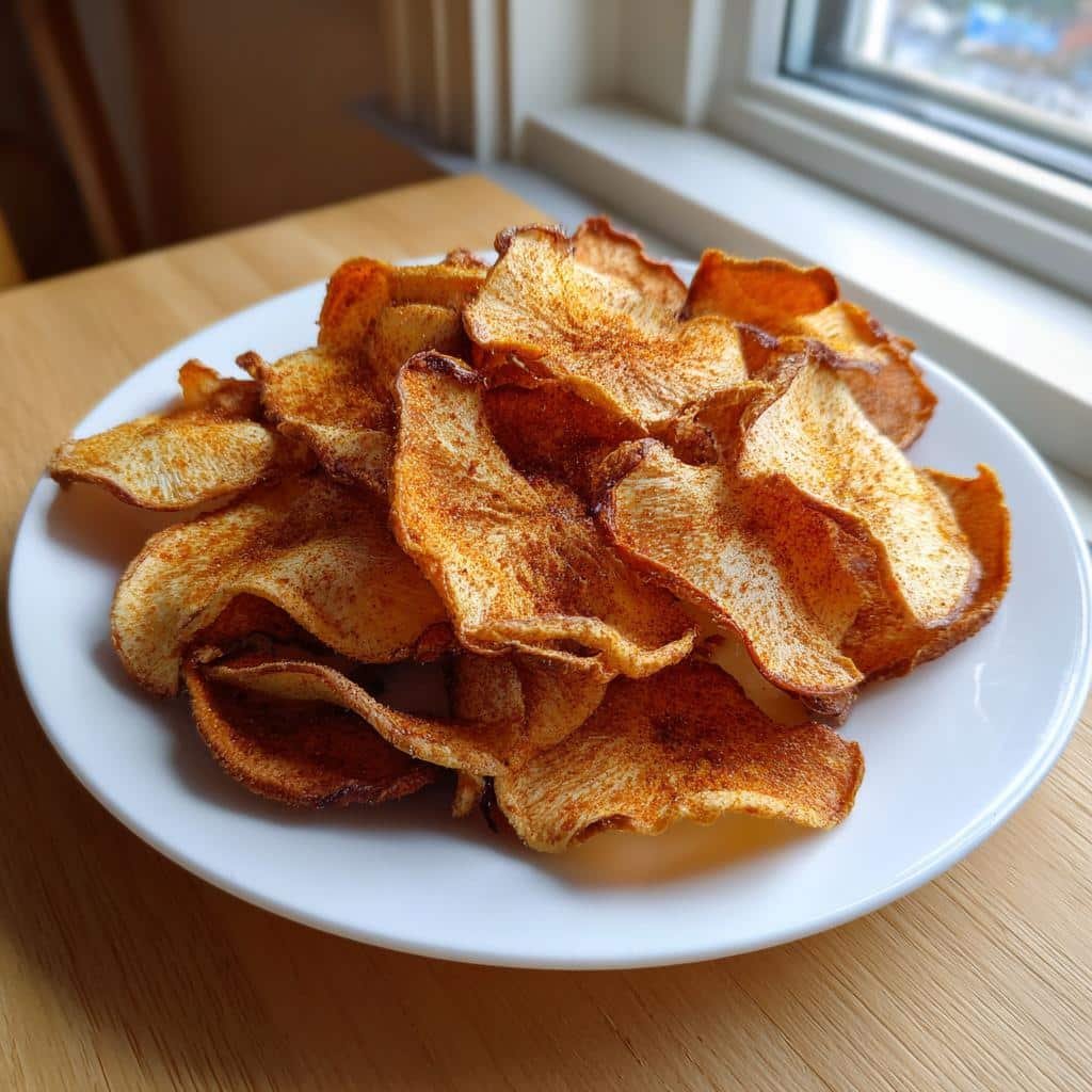 15-Minute Air Fryer Gingerbread Apple Chips: Irresistibly Crispy! 4 air fryer Gingerbread Apple Chips - detail 1