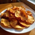 air fryer Gingerbread Apple Chips
