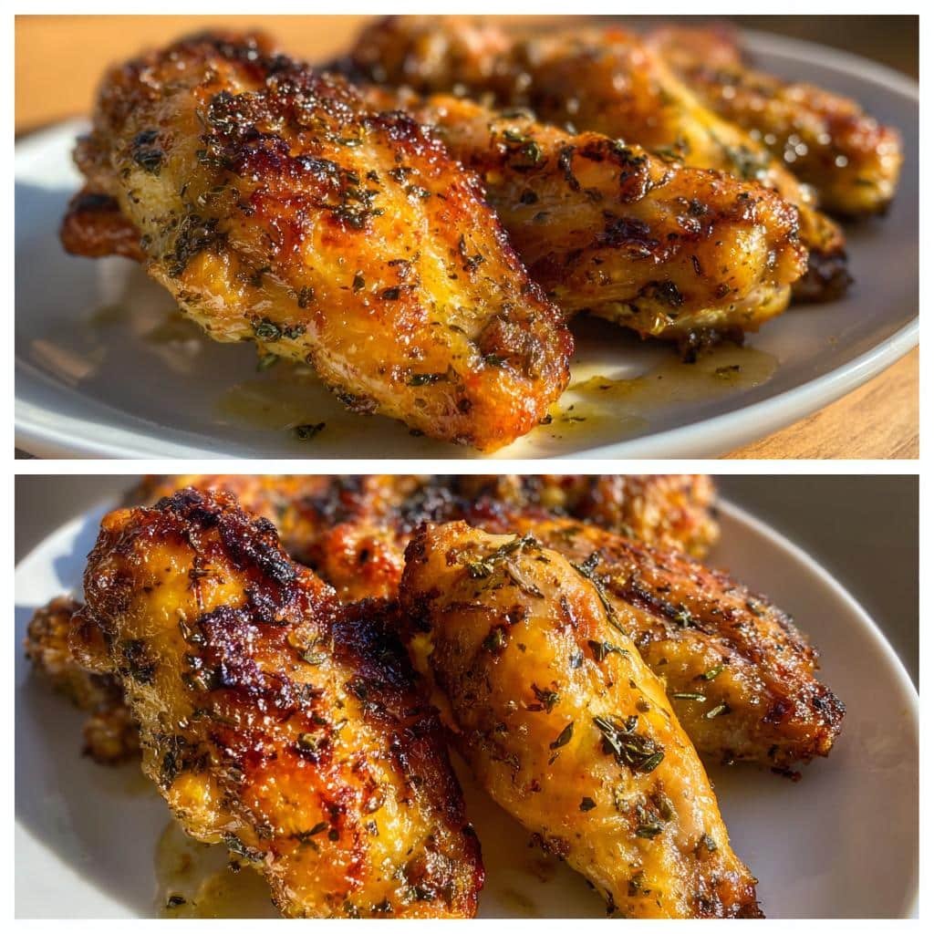 air fryer Greek Wings - detail 1
