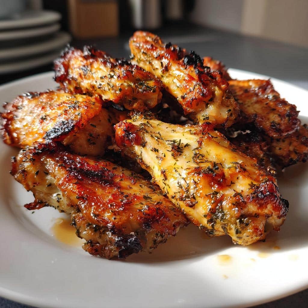 air fryer Greek Wings