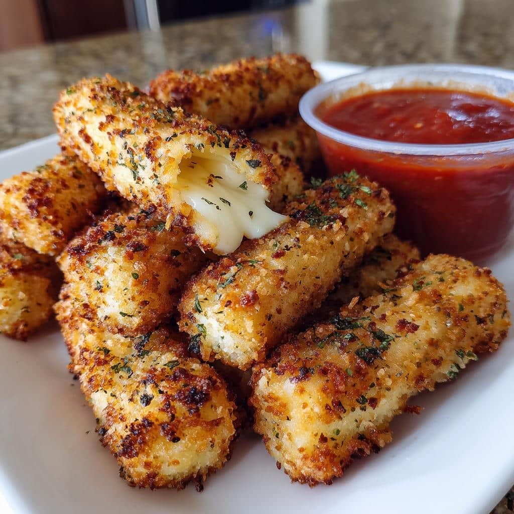 air fryer Low-Fat Mozzarella Sticks - detail 1