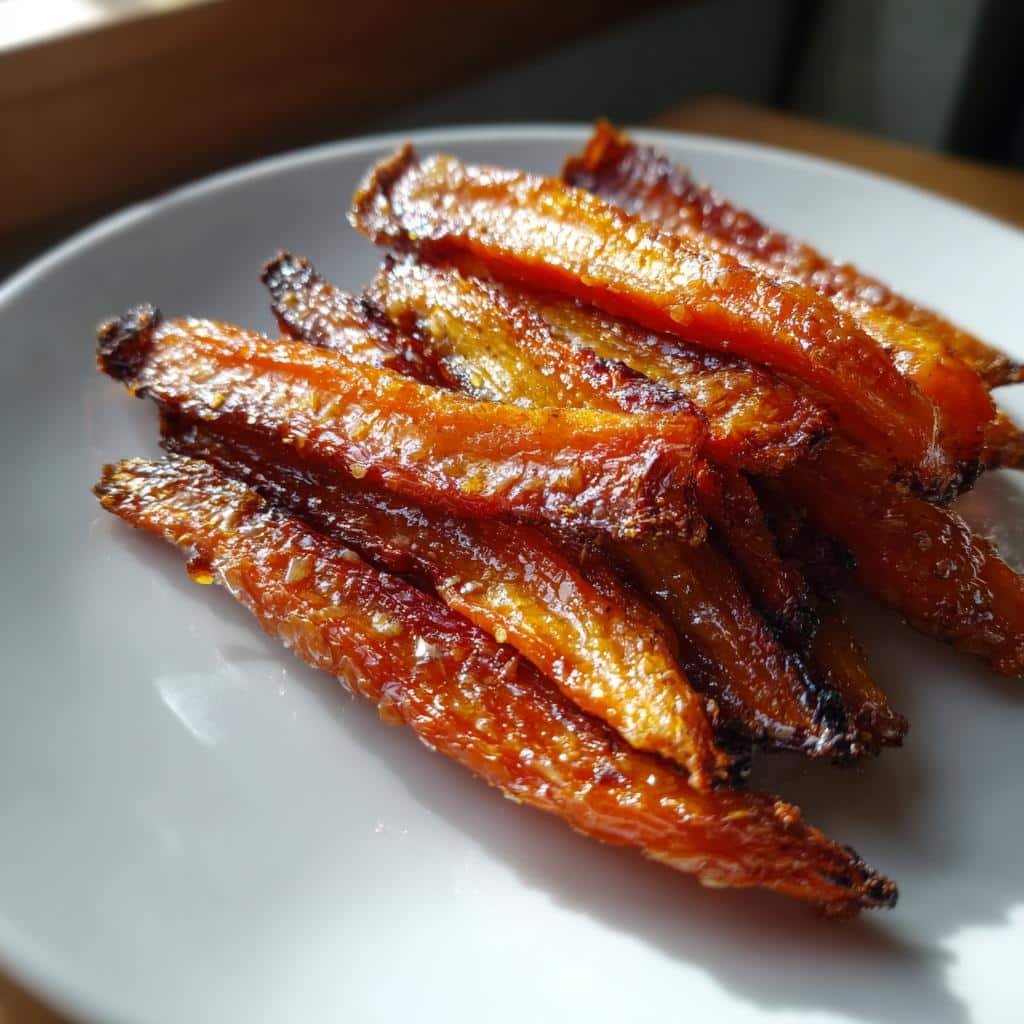 air fryer Miso Glazed Carrot Chips - detail 1