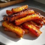 air fryer Miso Glazed Carrot Chips