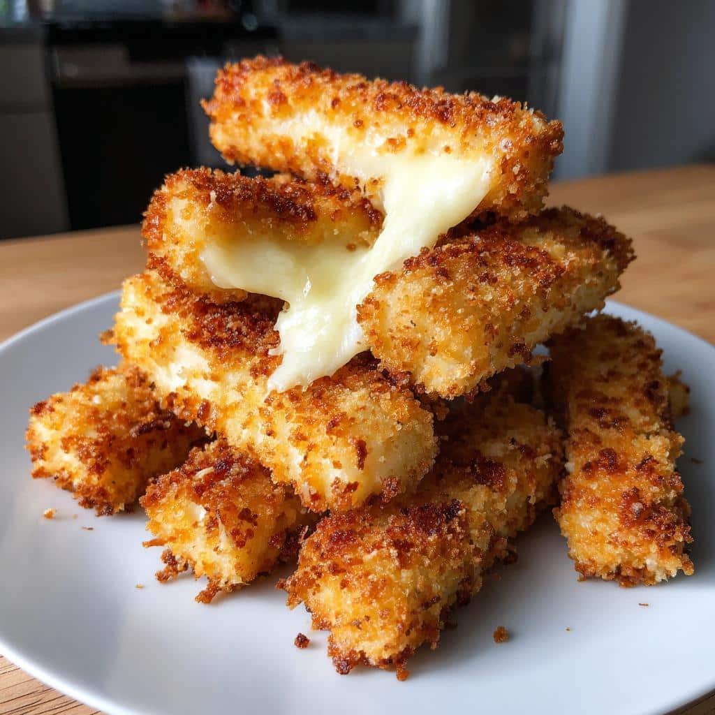 air fryer Panko Mozzarella Sticks - detail 1