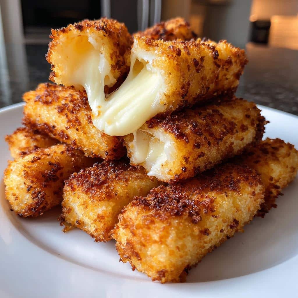 air fryer Panko Mozzarella Sticks
