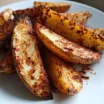 air fryer Potato Wedges with Smoked Paprika