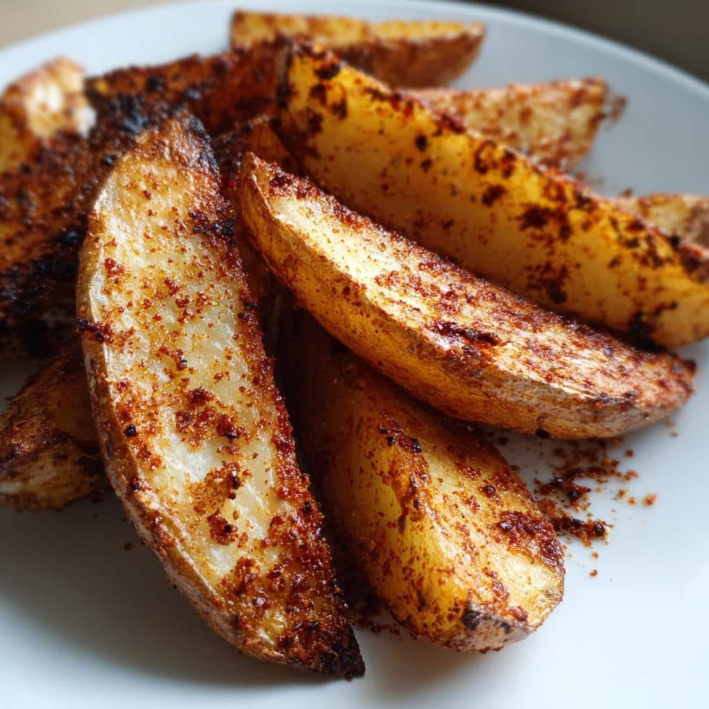 air fryer Potato Wedges with Smoked Paprika