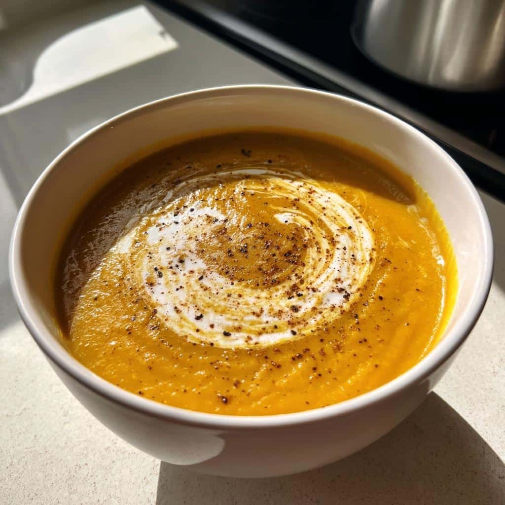 air fryer Roasted Butternut Squash Soup Bowl - detail 1
