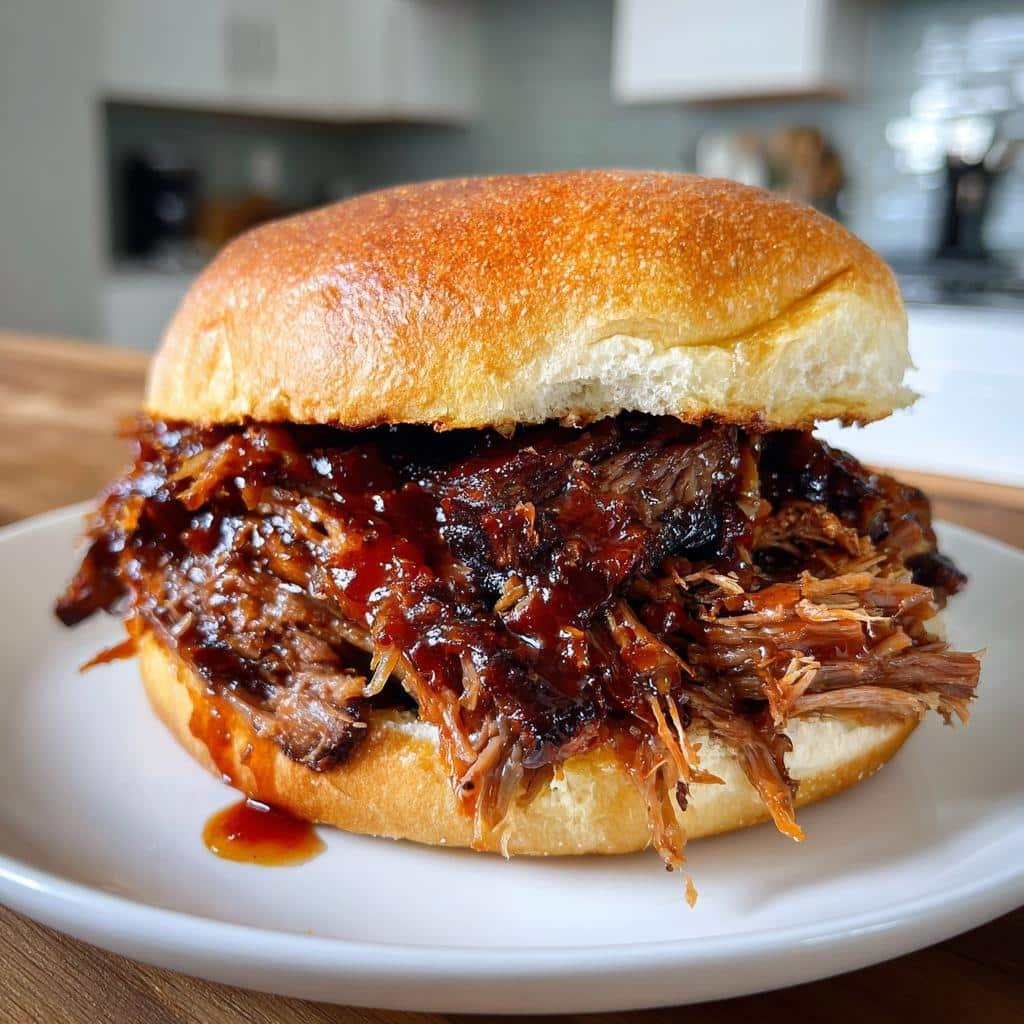 air fryer Texas Brisket Sandwich