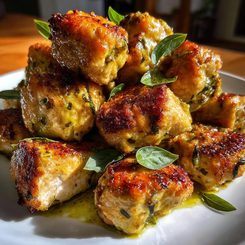 air fryer Thai Green Curry Chicken Bites - detail 1