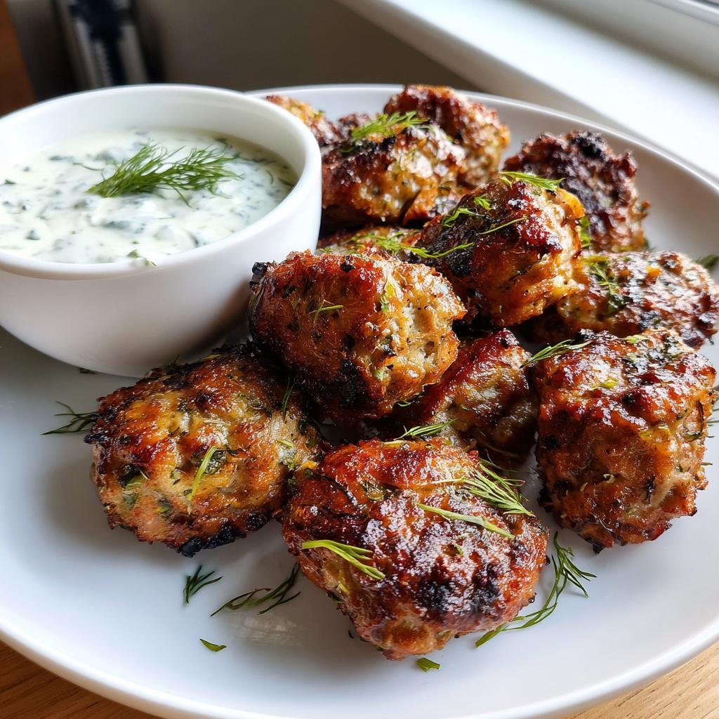 Irresistible 20-Minute Air Fryer Tzatziki Lamb Bites Recipe 4 air fryer Tzatziki Lamb Bites - detail 1