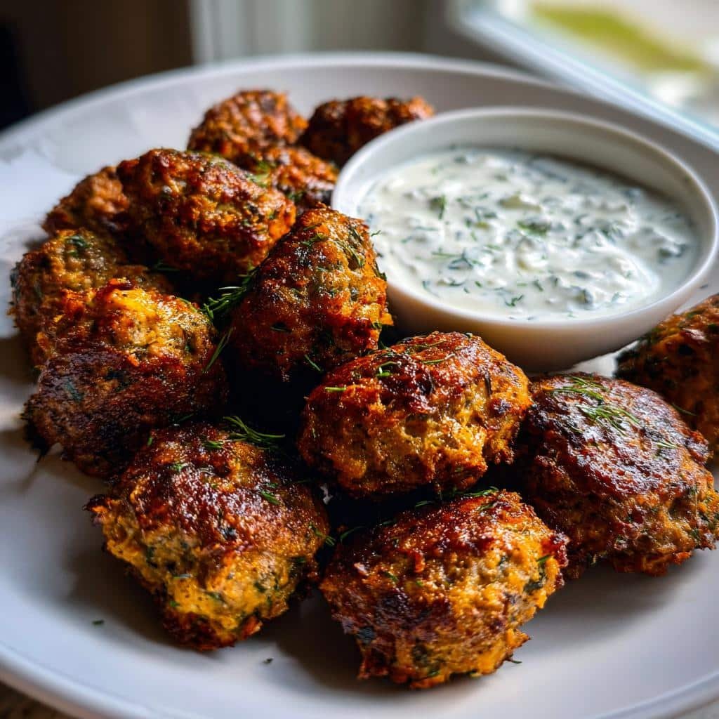 air fryer Tzatziki Lamb Bites