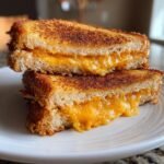 5-Minute Air Fryer Cheddar Grilled Cheese