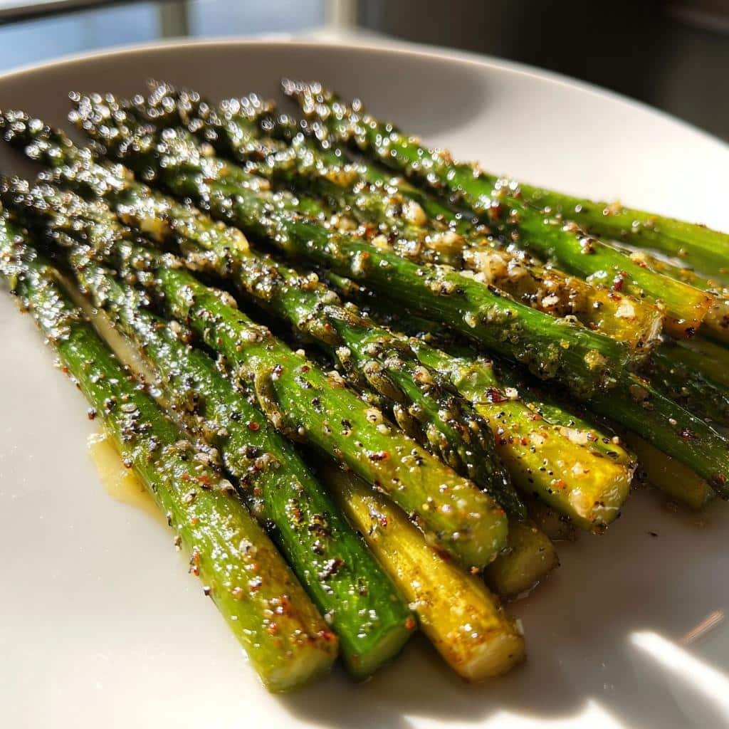 Air Fryer Asparagus Lemon Pepper