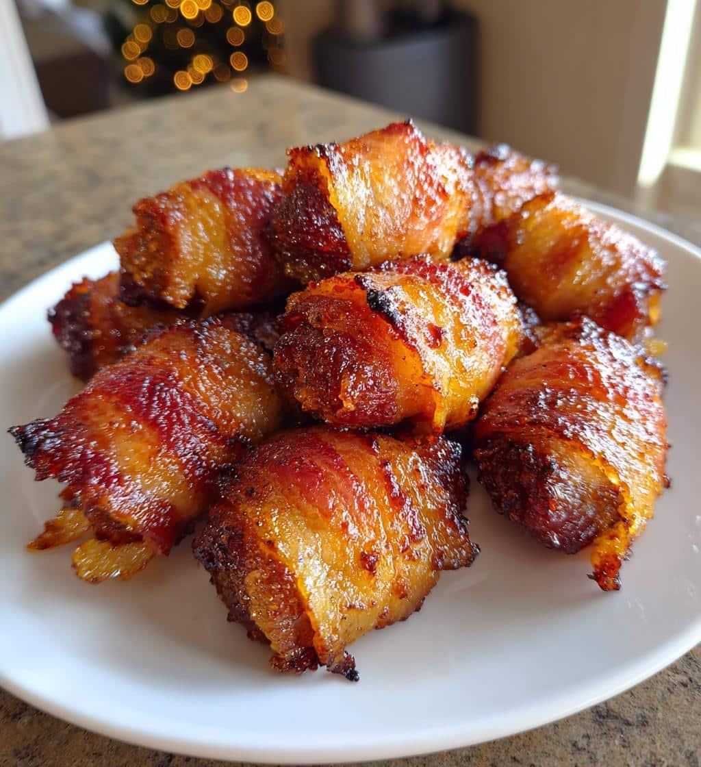 Air Fryer Bacon wrapped date bites - detail 1