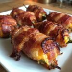 Air Fryer Bacon‑Wrapped Jalapeño Cheese Sticks