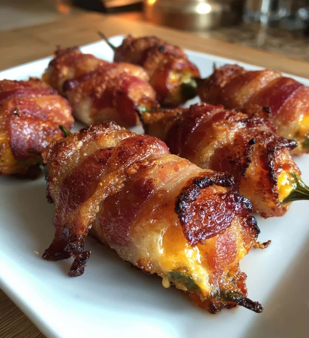 Air Fryer Bacon‑Wrapped Jalapeño Cheese Sticks