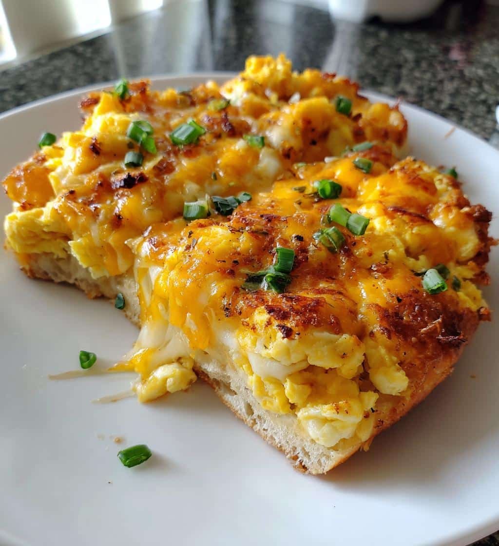 Air Fryer Breakfast Pizza Scrambled Eggs & Cheese - detail 1